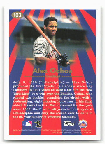 1997 Topps #103 Alex Ochoa