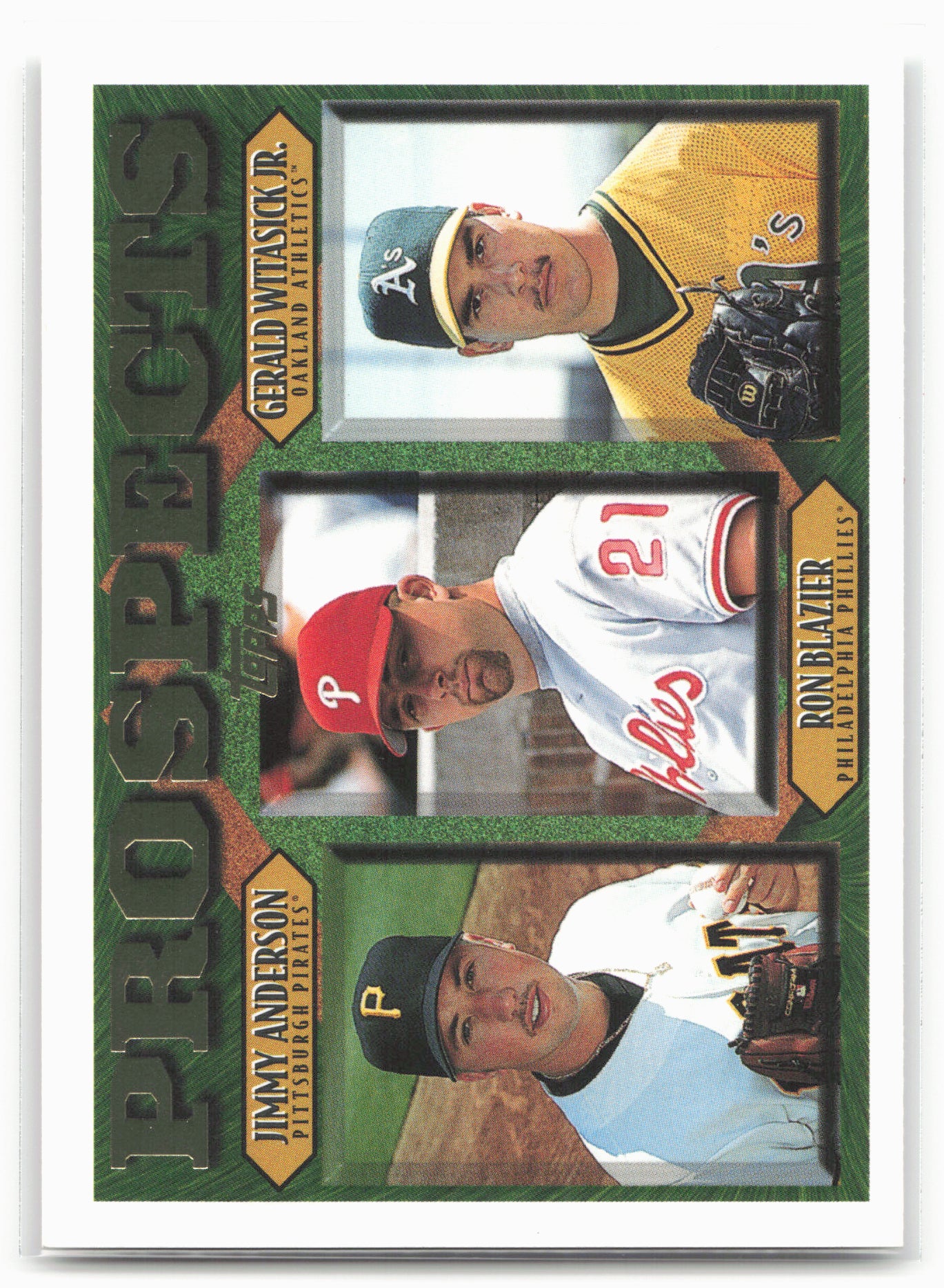 1997 Topps #492 Jimmy Anderson / Ron Blazier / Gerald Witasick Jr. PROS