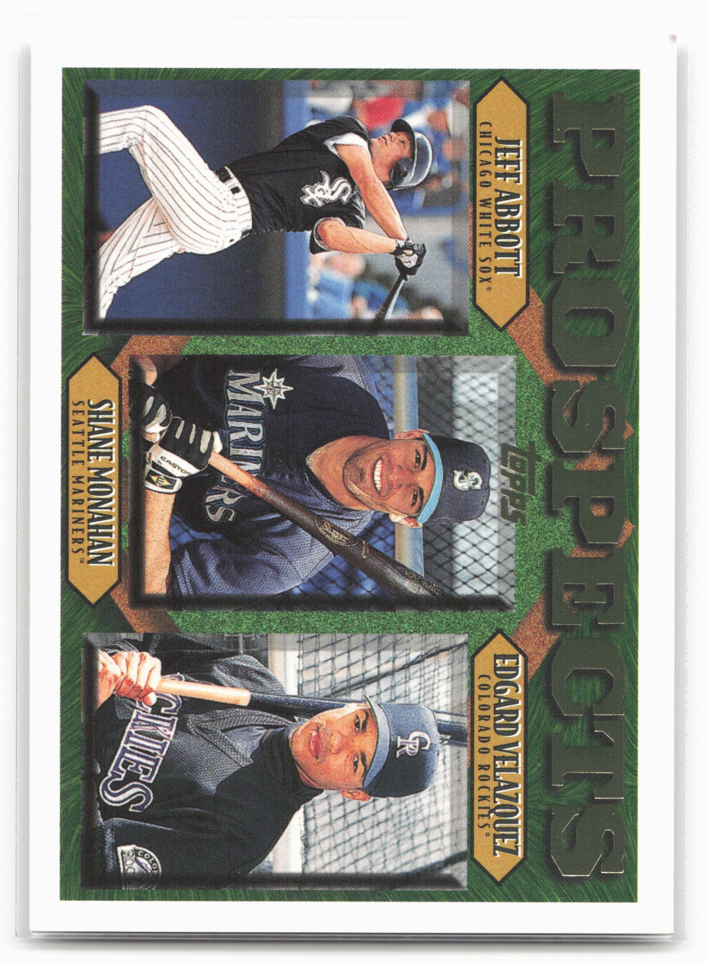 1997 Topps #491 Jeff Abbott / Shane Monahan / Edgard Velazquez PROS