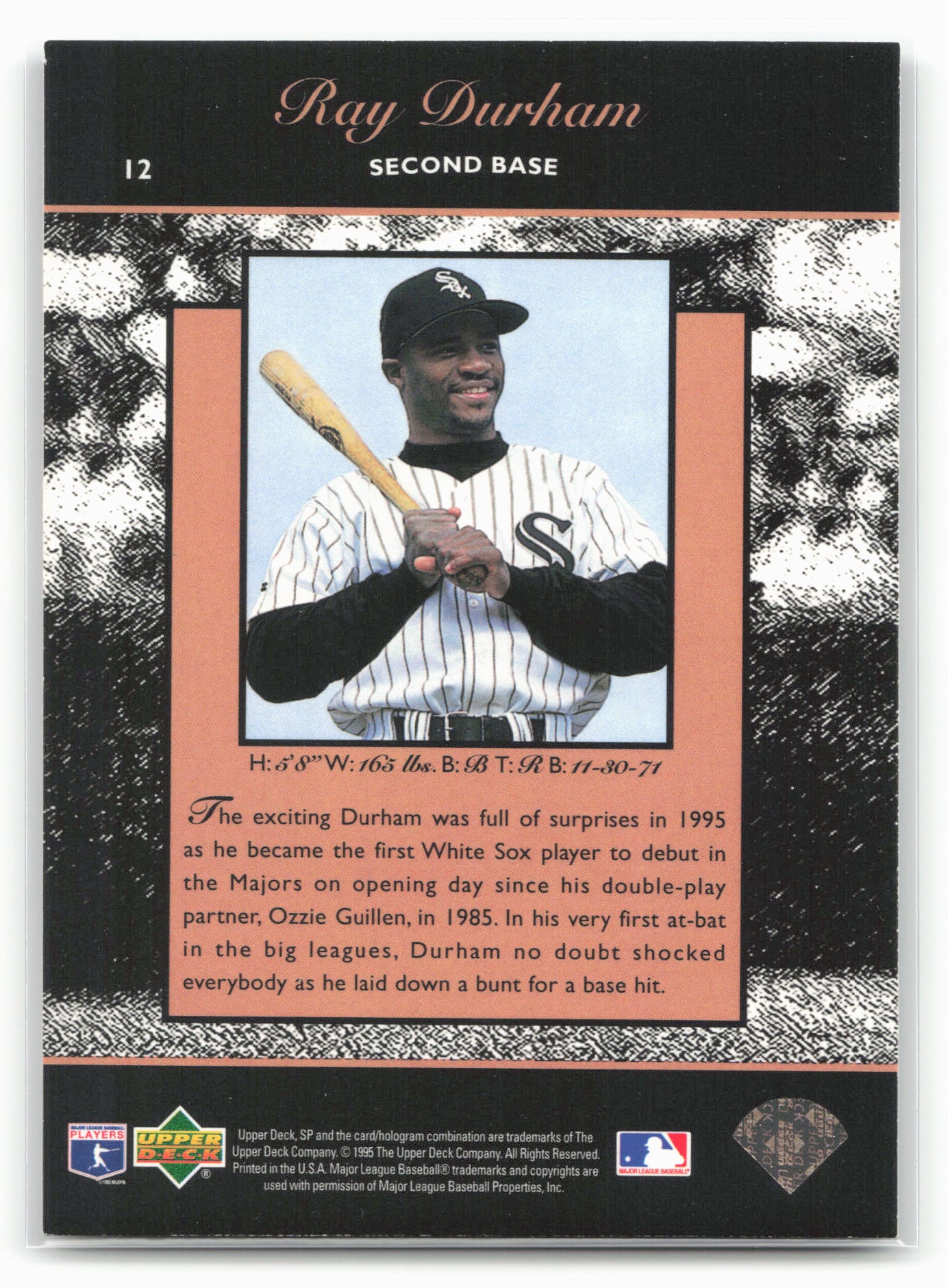 1995 SP Championship #12 Ray Durham