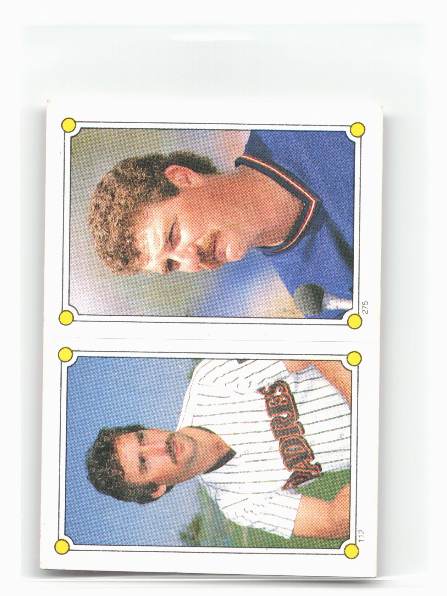 1987 Topps Stickers #112 / 275 Eric Show / Mike Smithson
