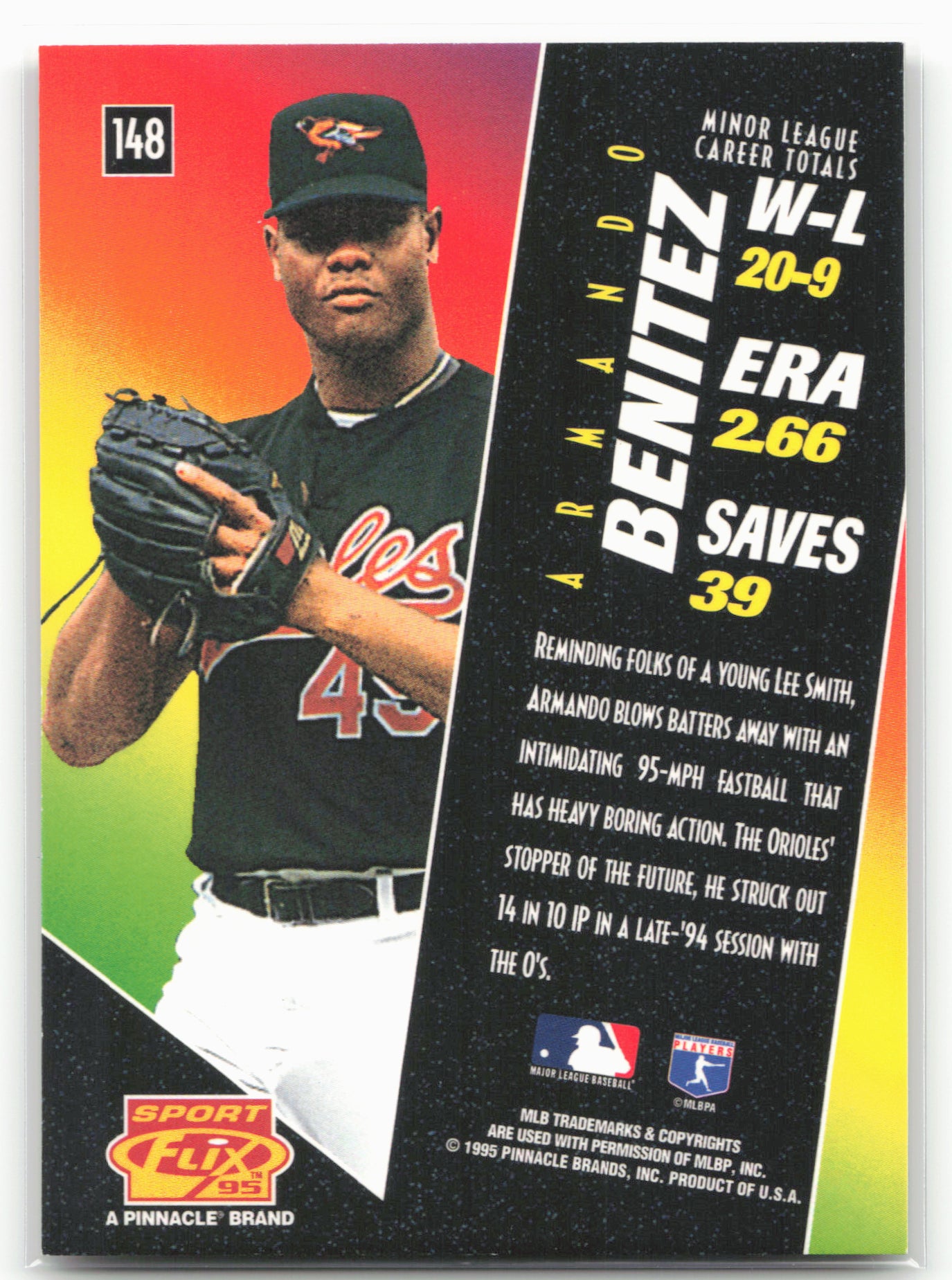 1995 Sportflix #148 Armando Benitez
