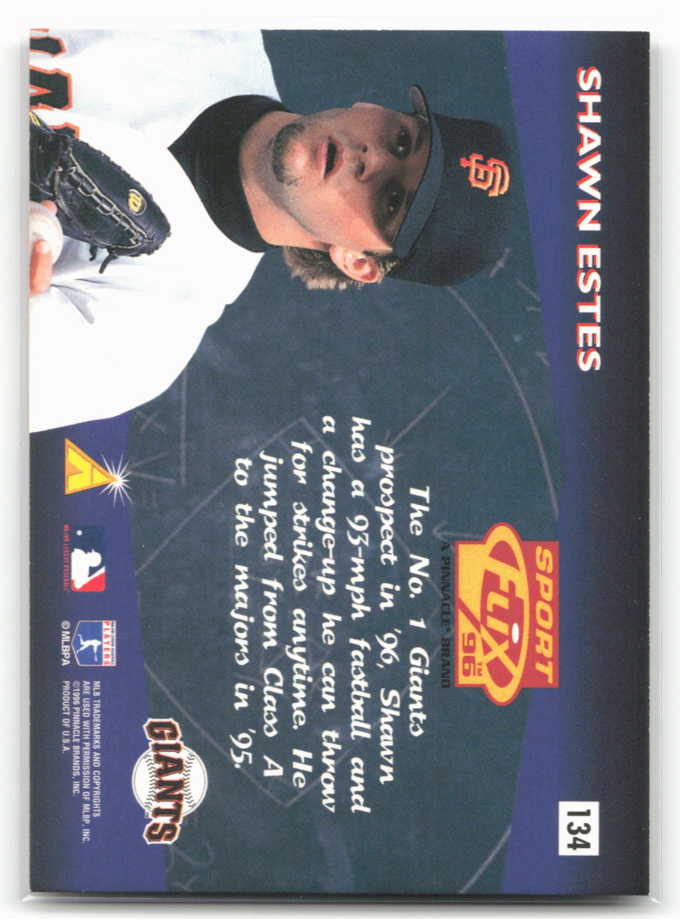 1996 Sportflix #134 Shawn Estes