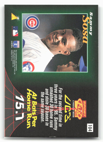 1996 Sportflix #104 Sammy Sosa