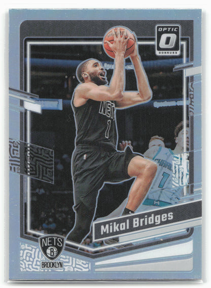 2023-24 Donruss Optic #199 Mikal Bridges Holo