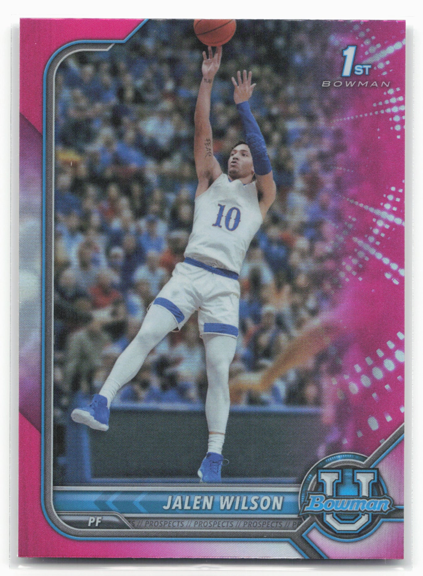 2021-22 Bowman University #3 Jalen Wilson Pink