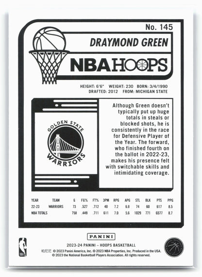 2023-24 Hoops #145 Draymond Green Blue
