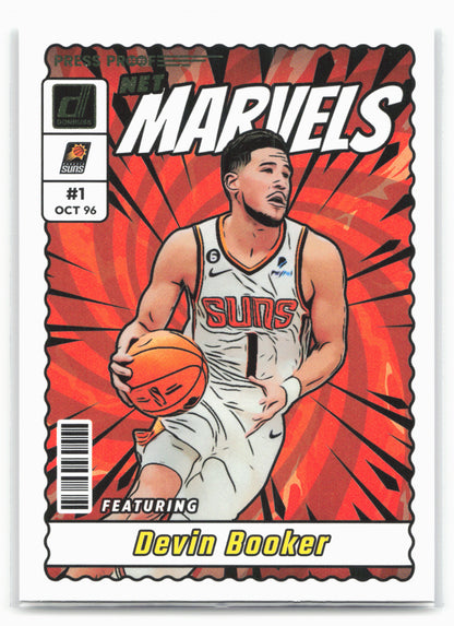 2023-24 Donruss #5 Devin Booker Net Marvels Press Proof
