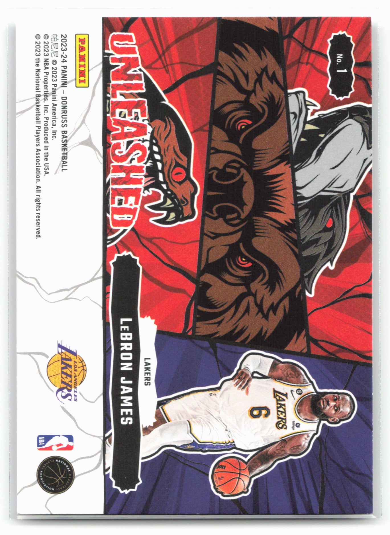 2023-24 Donruss #1 LeBron James Unleashed Press Proof