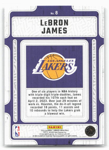 2023-24 Donruss #8 LeBron James Hardwood Masters