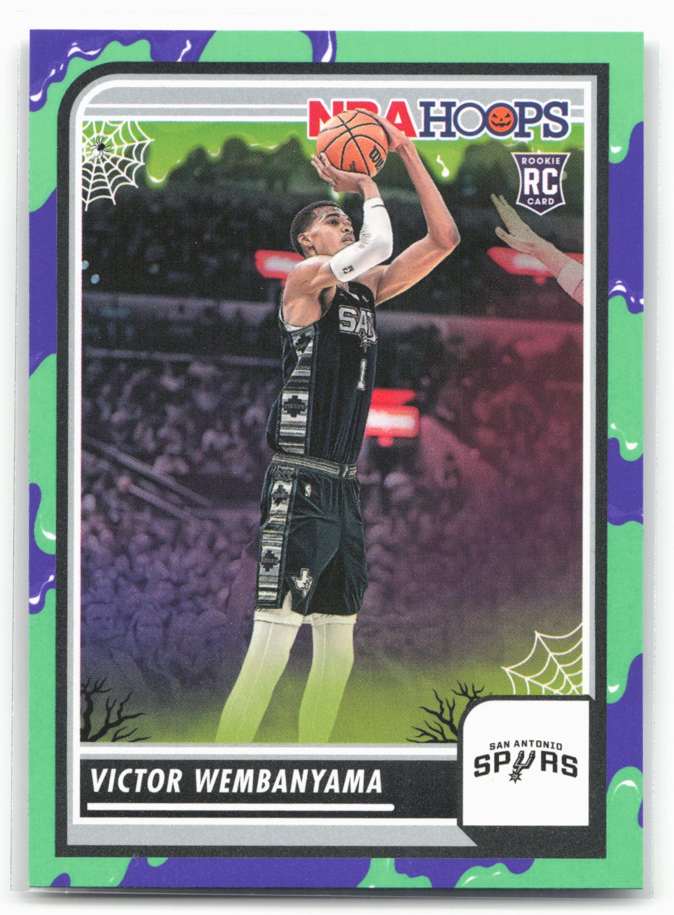 2023-24 Hoops Haunted Hoops #108 Victor Wembanyama Slime