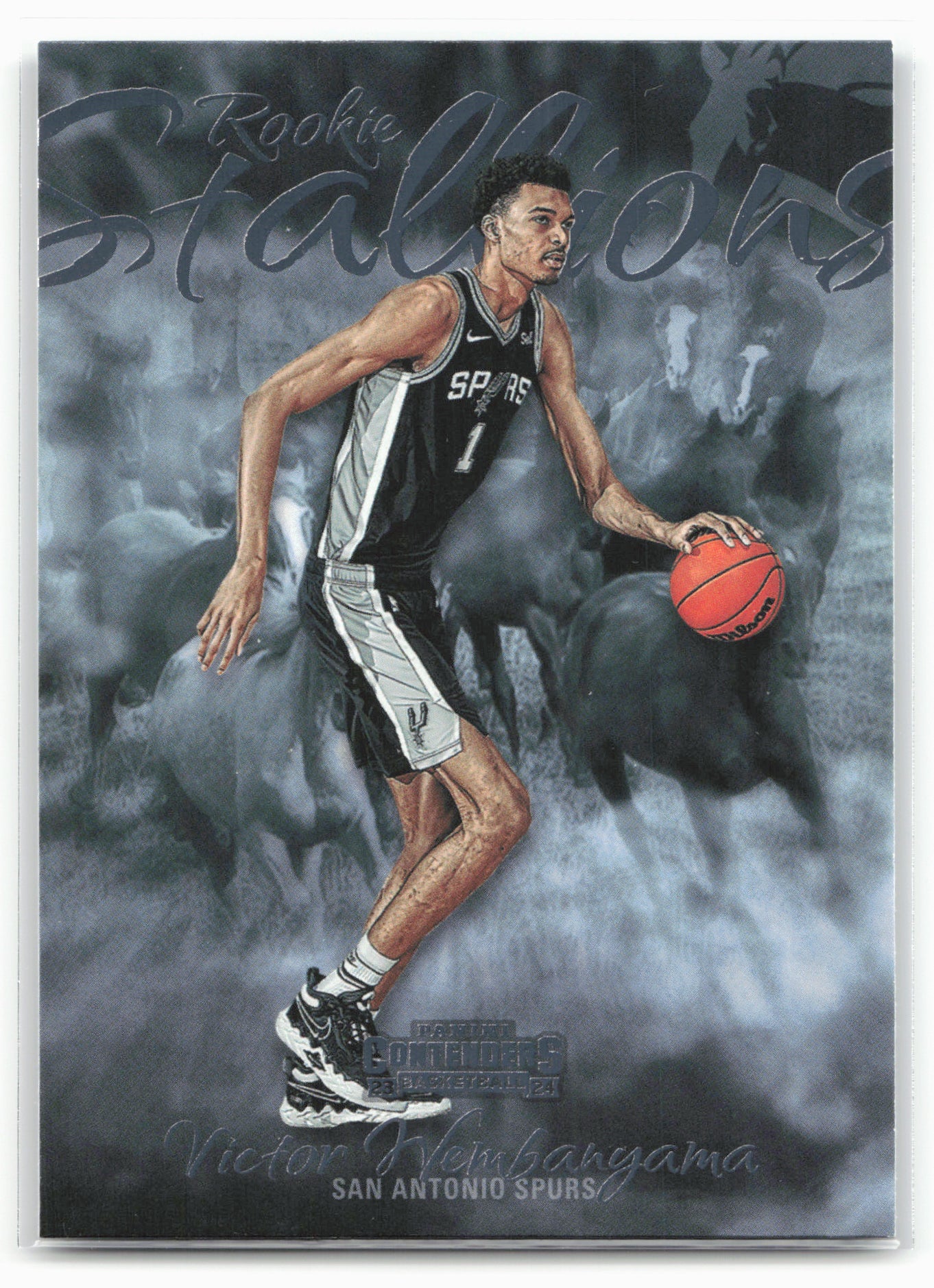 2023-24 Panini Contenders #21 Victor Wembanyama Rookie Stallions
