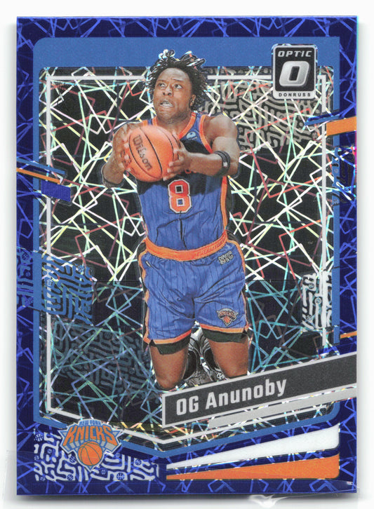 2023-24 Donruss Optic #191 OG Anunoby Blue Velocity