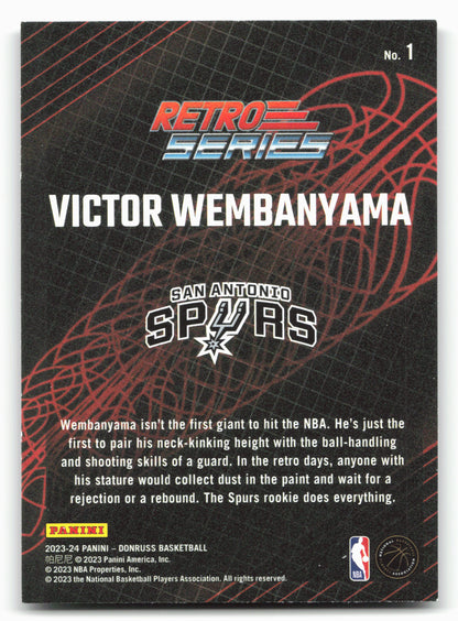 2023-24 Donruss #1 Victor Wembanyama Retro Series