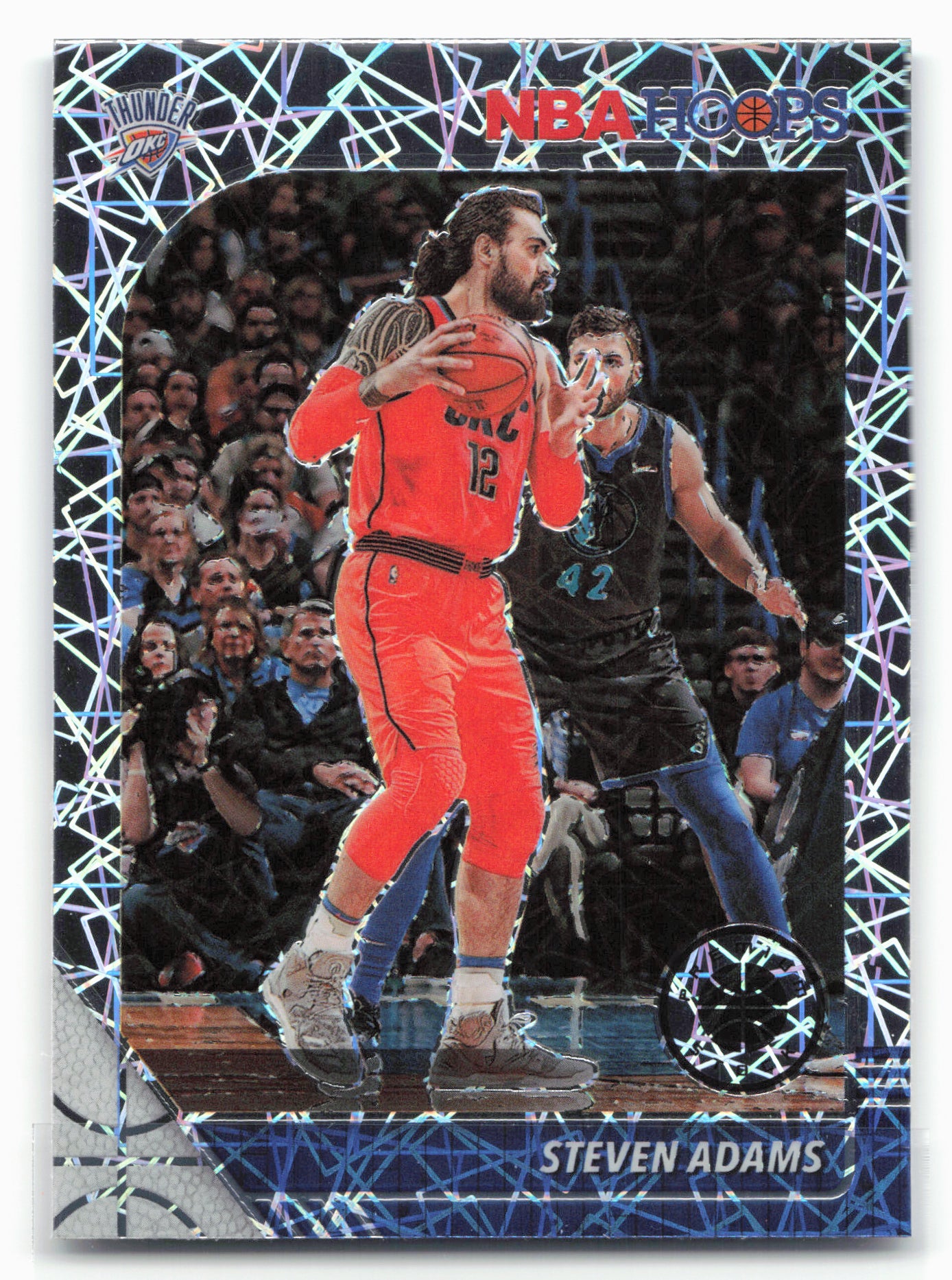 2019-20 Hoops Premium Stock #130 Steven Adams Prizms Silver Laser