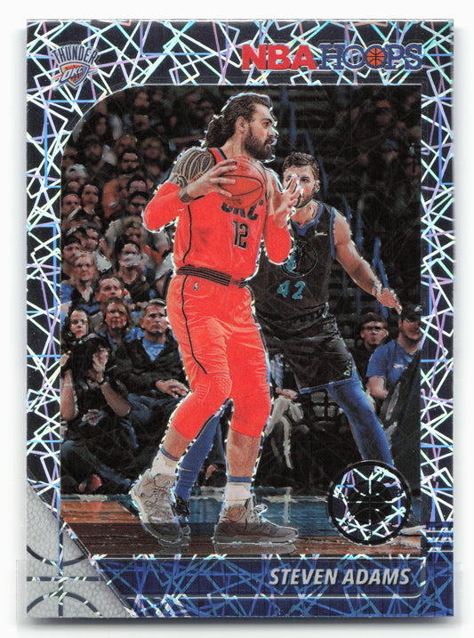 2019-20 Hoops Premium Stock #130 Steven Adams Prizms Silver Laser