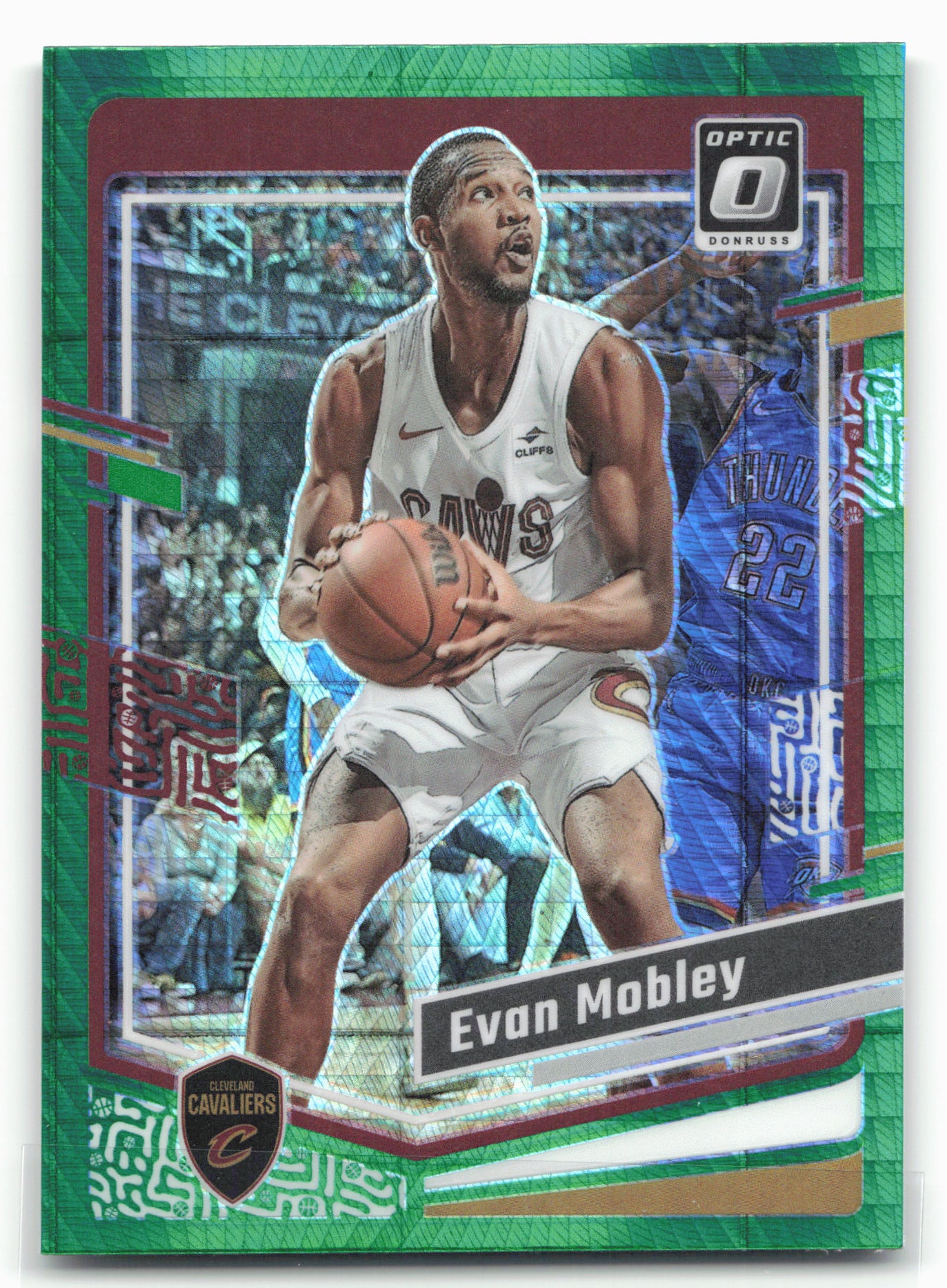 2023-24 Donruss Optic #45 Evan Mobley Hyper Green