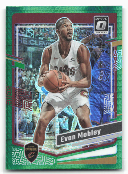 2023-24 Donruss Optic #45 Evan Mobley Hyper Green
