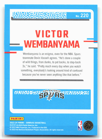 
2023-24 Donruss #220 Victor Wembanyama