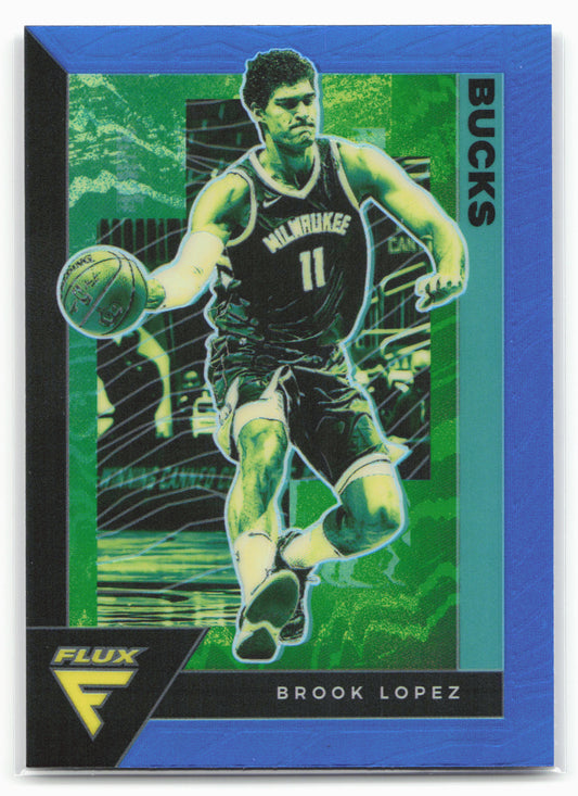 2020-21 Panini Flux #99 Brook Lopez Light Blue
