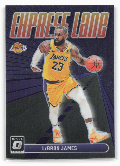 2023-24 Donruss Optic #9 LeBron James Express Lane Purple