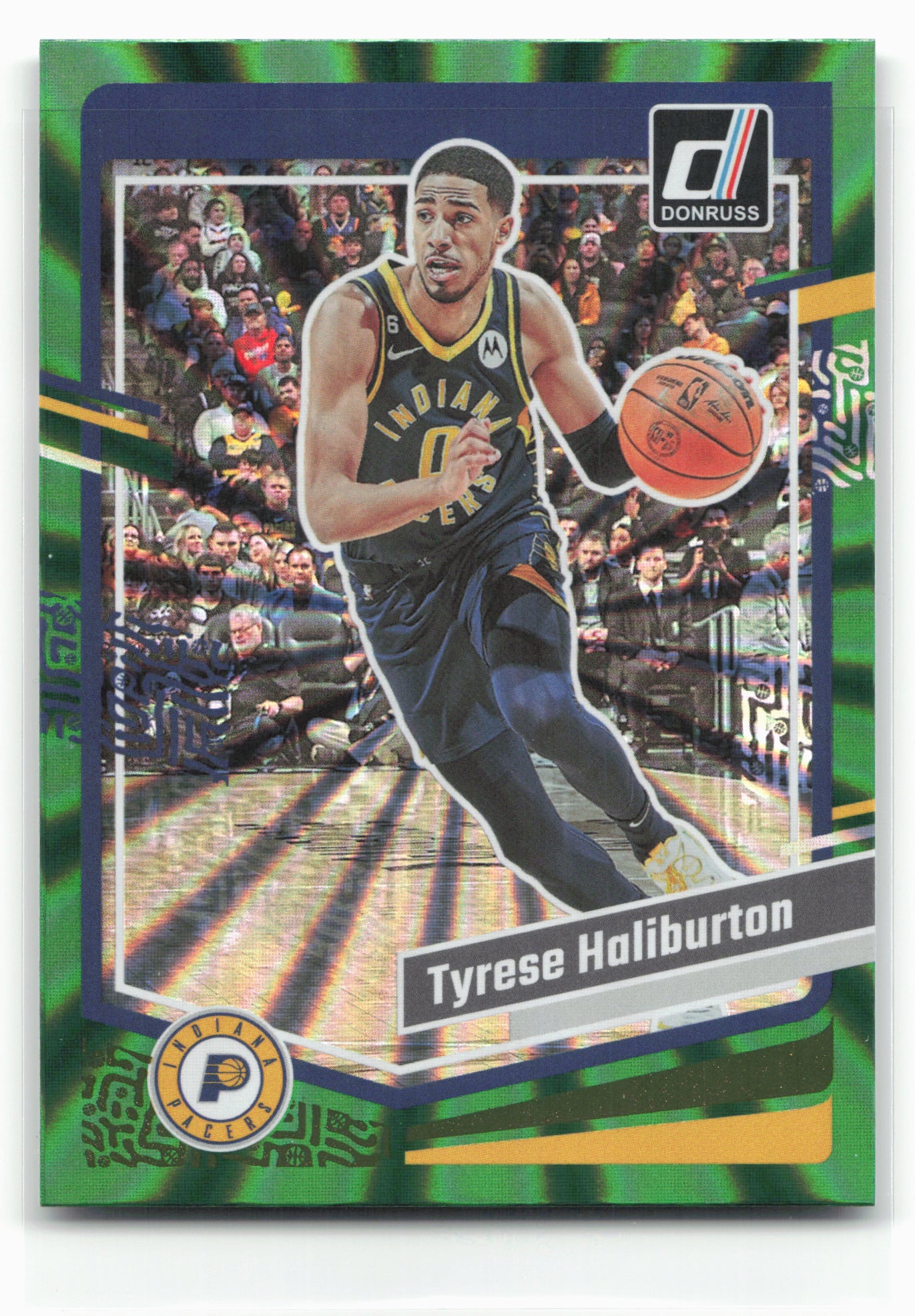 2023-24 Donruss #8 Tyrese Haliburton Green Laser Holo