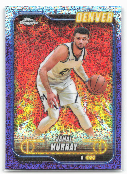 2024-25 Topps Chrome #34 Jamal Murray Purple Sonar Refractor #/299