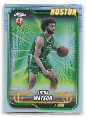 
2024-25 Topps Chrome #107 Anton Watson Refractor