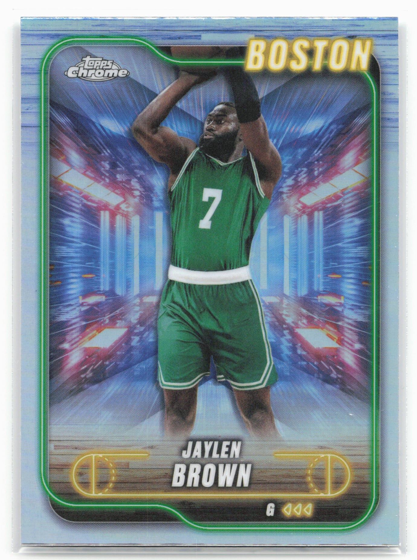 2024-25 Topps Chrome #28 Jaylen Brown Refractor