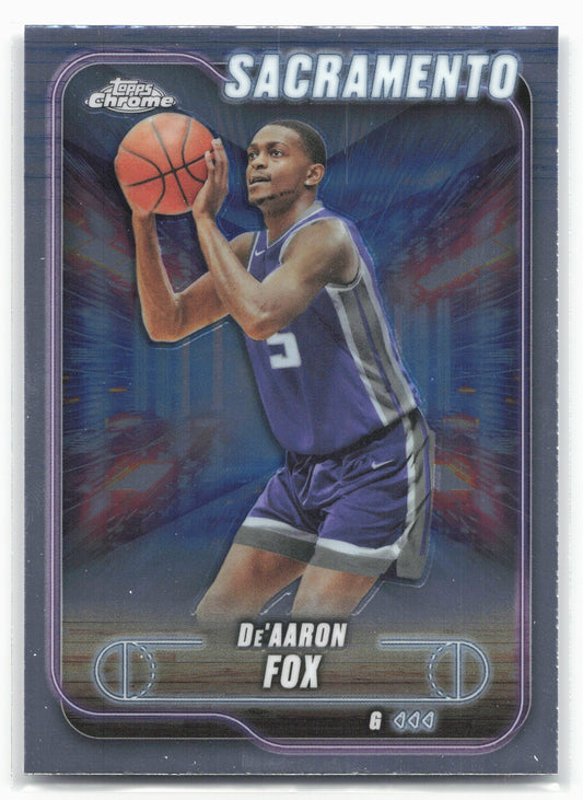 2024-25 Topps Chrome #109 De'Aaron Fox