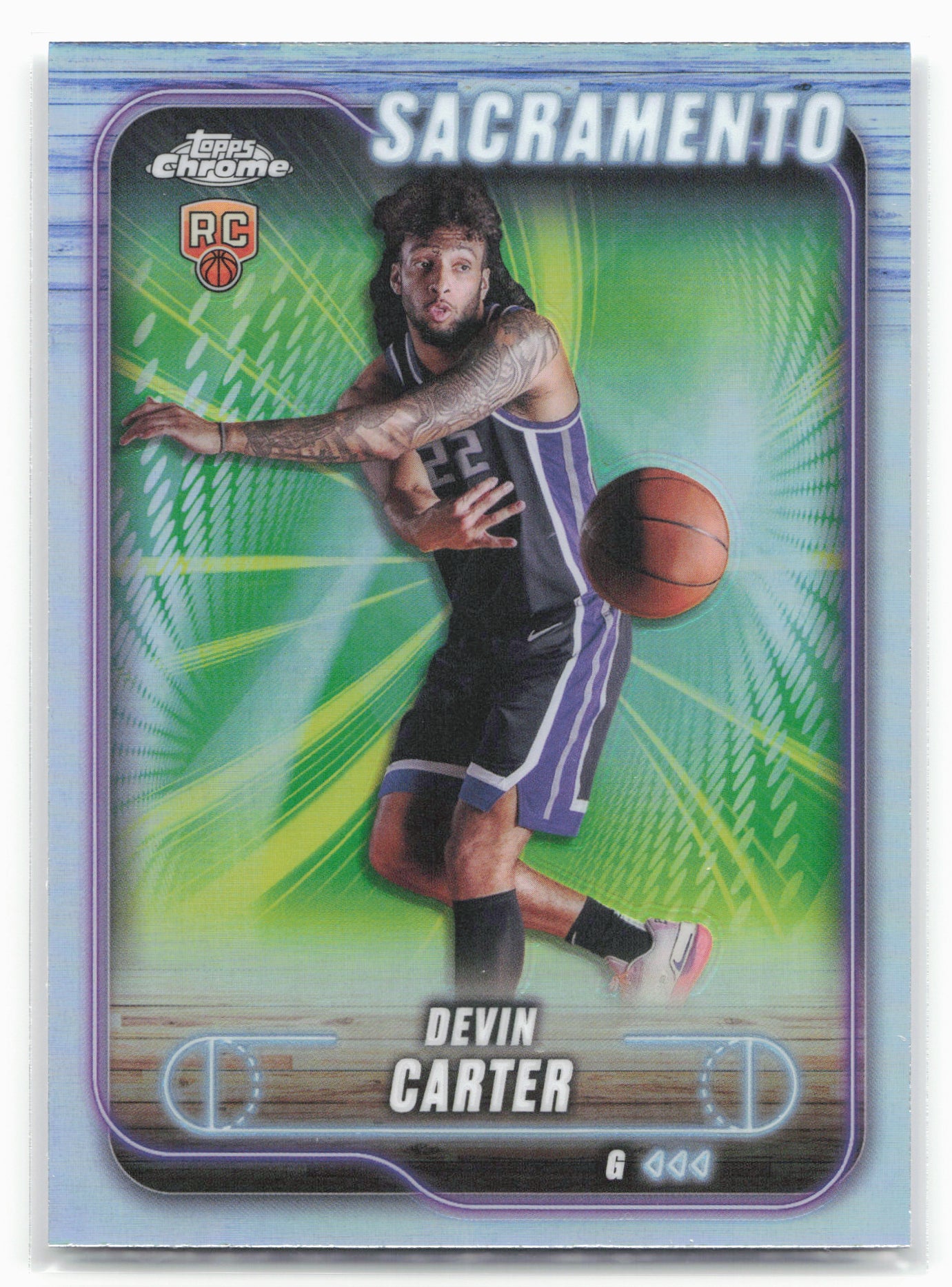 2024-25 Topps Chrome #134 Devin Carter Refractor