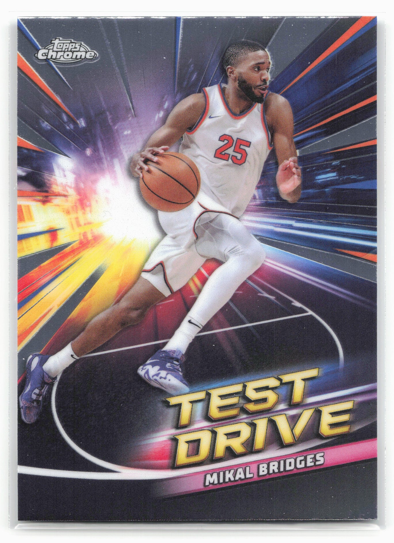 2024-25 Topps Chrome #TD-3 Mikal Bridges Test Drive