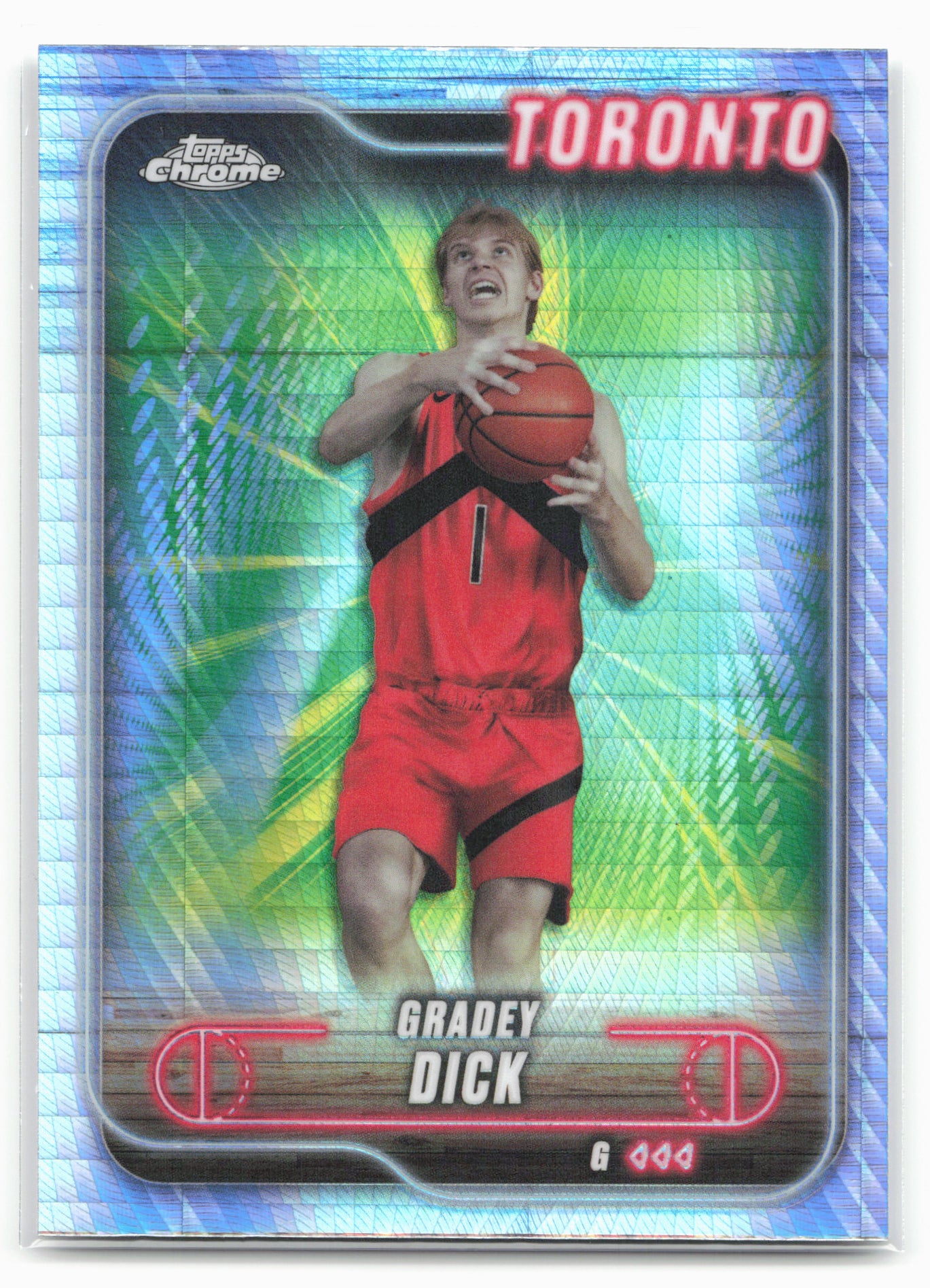 2024-25 Topps Chrome #92 Gradey Dick Prism Refractor