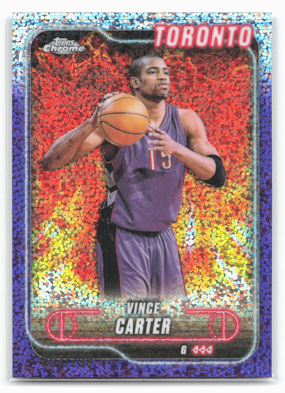 2024-25 Topps Chrome #54 Vince Carter Purple Sonar Refractor #/299