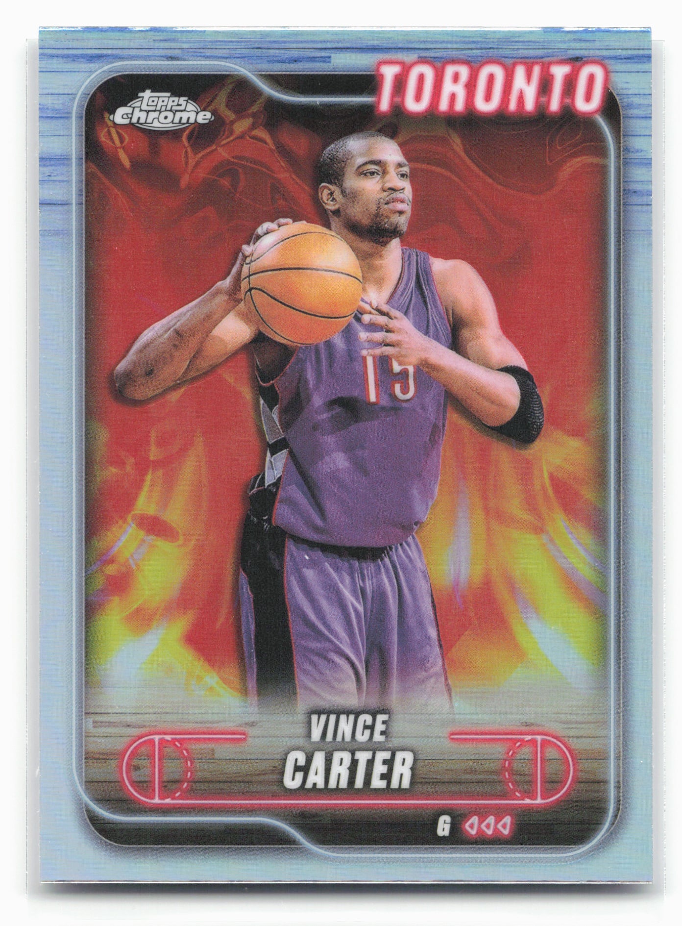 2024-25 Topps Chrome #54 Vince Carter Refractor