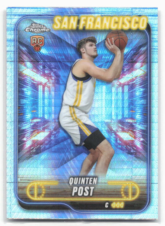 2024-25 Topps Chrome #121 Quinten Post Prism Refractor