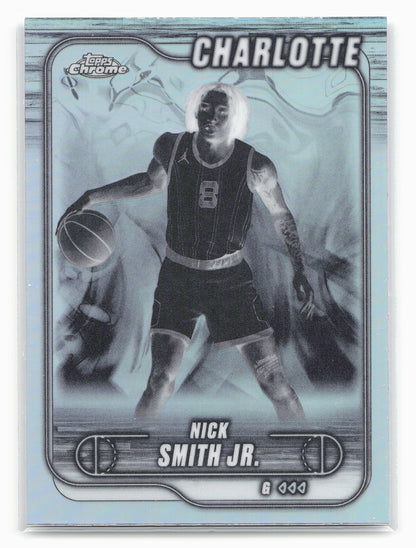 2024-25 Topps Chrome #19 Nick Smith Jr. Negative Refractor