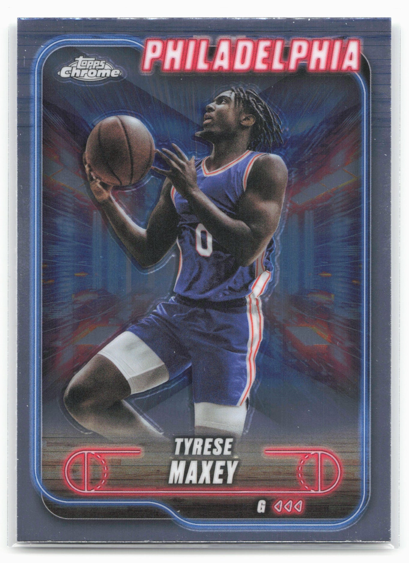 2024-25 Topps Chrome #40 Tyrese Maxey
