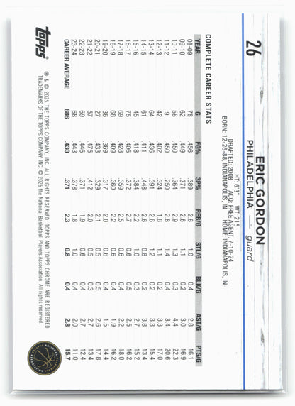 2024-25 Topps Chrome #26 Eric Gordon
