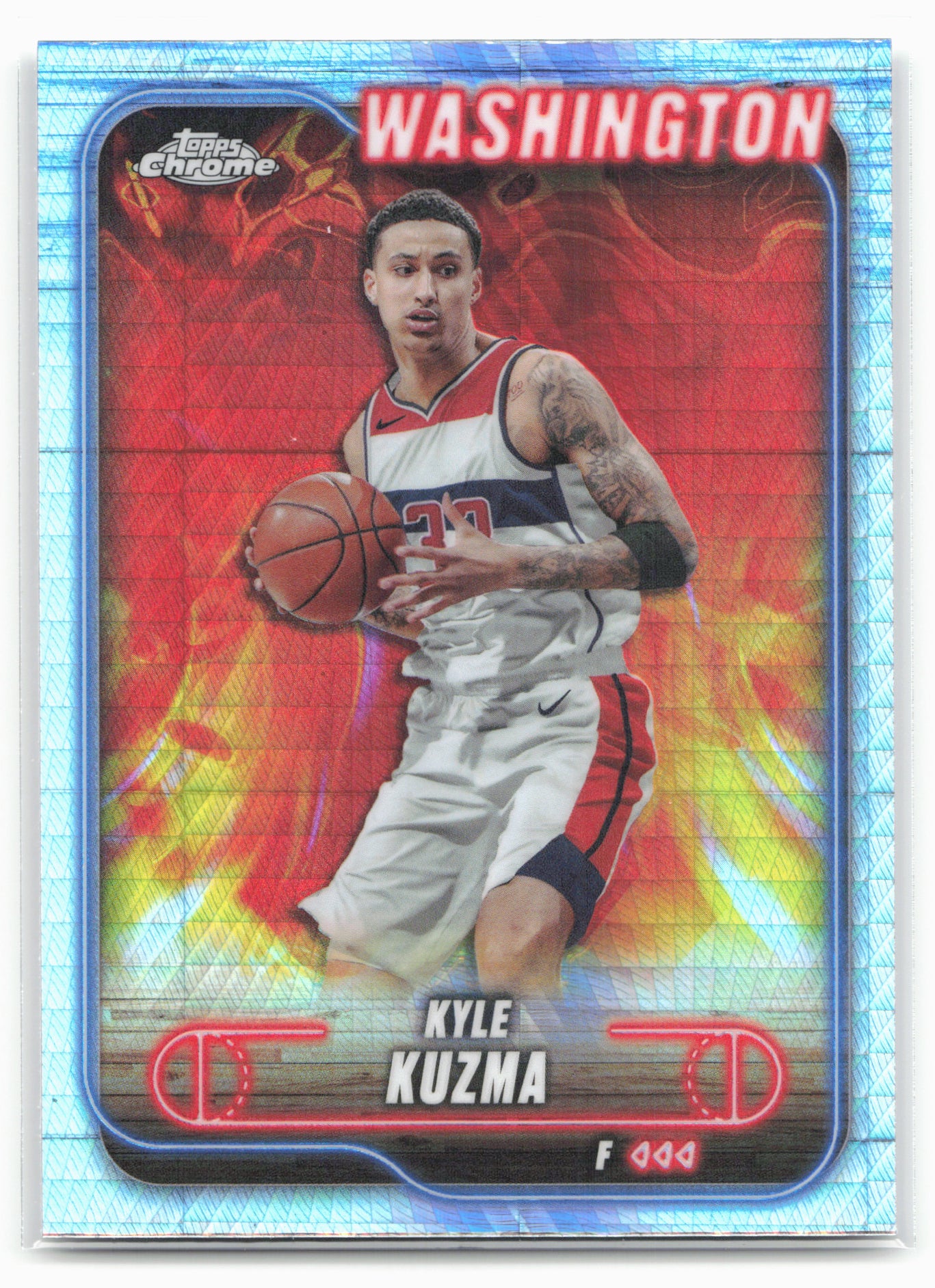 2024-25 Topps Chrome #15 Kyle Kuzma Prism Refractor