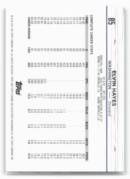 2024-25 Topps Chrome #85 Elvin Hayes