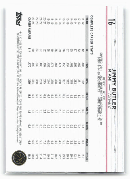 2024-25 Topps Chrome #16 Jimmy Butler