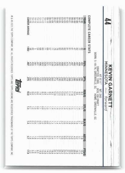 2024-25 Topps Chrome #44 Kevin Garnett