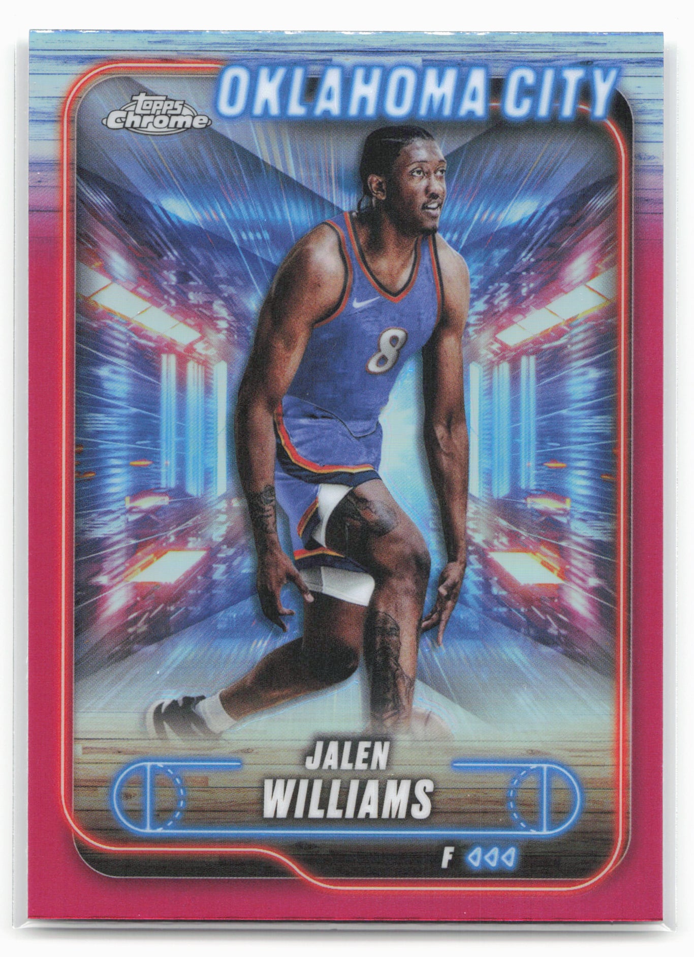 2024-25 Topps Chrome #63 Jalen Williams Magenta Refractor
