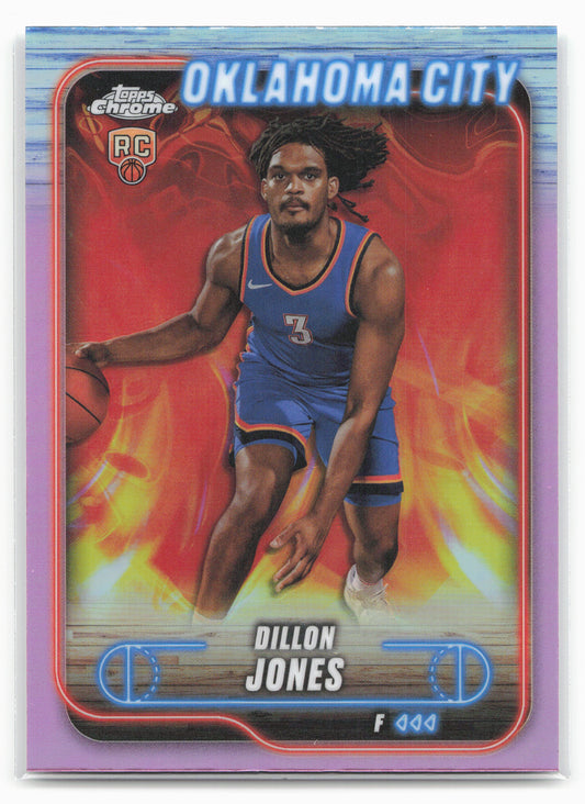 2024-25 Topps Chrome #189 Dillon Jones Pink Refractor