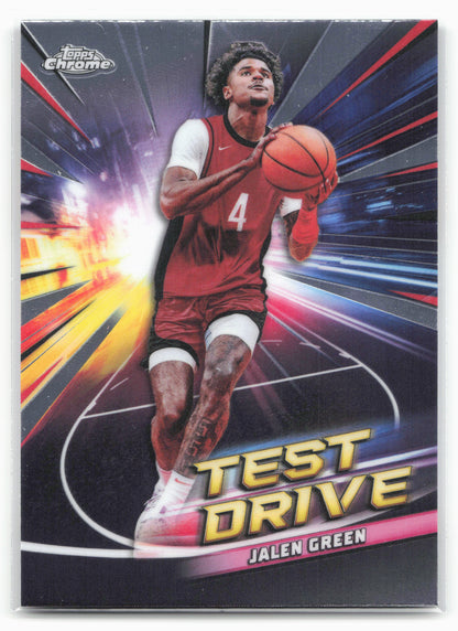 2024-25 Topps Chrome #TD-10 Jalen Green Test Drive