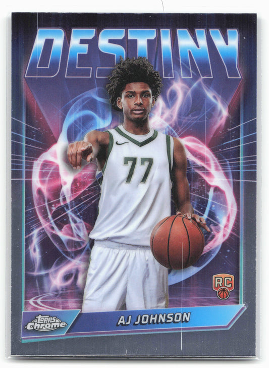 2024-25 Topps Chrome #D-16 AJ Johnson Destiny