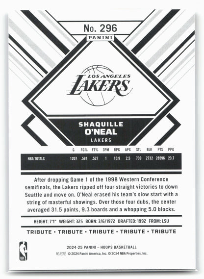 2024-25 Hoops #296 Shaquille O'Neal