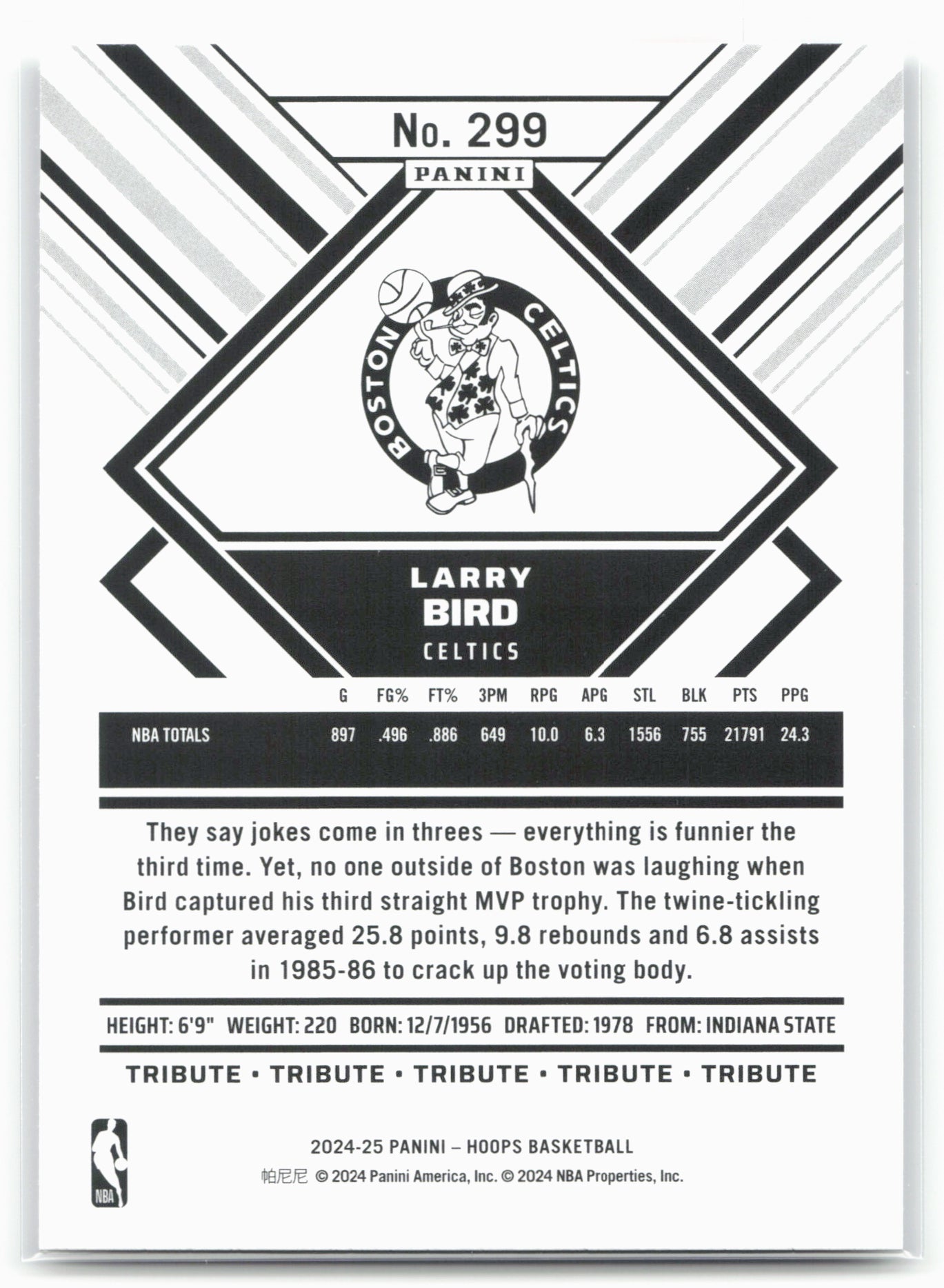 2024-25 Hoops #299 Larry Bird