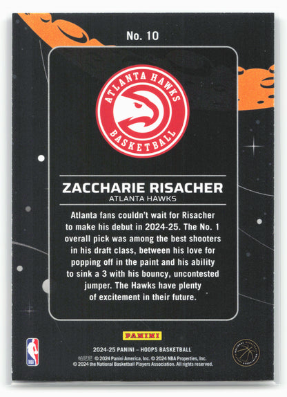 2024-25 Hoops #10 Zaccharie Risacher Anti Gravity Holo